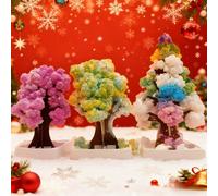 TEMU Kit de Científico de Árbol de Cristal Mágico de 3 Partes - un Árbol Realista, Decoraciones Artificiales para Navidad/Acción de Gracias/Fiestas, Edición en Inglés (Todo el Año)