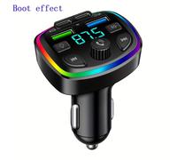 TEMU Kit de Coche Beimingsi con Wireless, reproductor de MP3 para coche, carga rápida Tipo C USB, cargador de coche dual USB, kit para coche, transmisor sin varillas FM, modulador FM