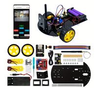 TEMU Kit de Coche Robot Inteligente LAFVIN 2WD Wifi ESP32 con Cámara, Set de para A-duino, Kit DIY para Aprender Robótica y Programación con Tutoriales