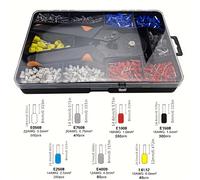 TEMU Kit de Conectores de Cable de 1900 piezas con Alicates de Crimpado HSC8 6-6A - Terminales de Crimpado Autoajustables, de Cobre, Juego de Herramientas de Terminación de Crimpado, Sin Carga