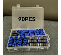 TEMU Kit de Conexión Rápida Universales para Mangueras de Aire de 90 Piezas - Accesorios Plásticos de Empuje Tapón Desconectable para Tuberías de 4/6/8/10/12 mm
