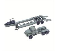 TEMU Kit de construcción de camión militar -260 a 1/72 con semirremolque, juego de montaje DIY, regalo coleccionable para - Material plástico, adecuado para edades de 14+ (1 pieza)