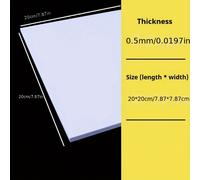 TEMU Kit de construcción de modelos arquitectónicos DIY - Paneles modulares de plástico ABS de 200x200mm para modelos de mesa de arena, materiales de de blancas para y profesionales.