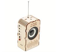 TEMU Kit de Construcción de Radio DIY - Científico Educativo, Instrucciones Fáciles de , Funcionalidad de Radio, Contrachapado , Guía Multilenguaje Incluida