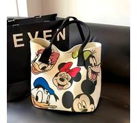 TEMU Kit de Crochet 1pc Bolso de y Minnie - Tote con Cremallera de Gran Capacidad, Ideal para el Trabajo y el Hogar, También un Regalo para las Fiestas