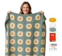 TEMU Kit de Crochet Completo para Principiantes y - Hilo, Ganchillo, Tutorial y Accesorios - Set de Manualidades Todo en Uno con Instrucciones a