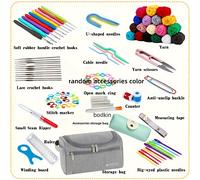TEMU Kit de Crochet de 113 Piezas con Almacenamiento de Hilo - Juego Completo de Tejido a para Todas , Agujas de Metal e Hilos