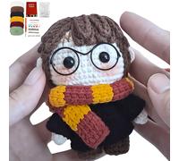 TEMU Kit de Crochet WB Harry Potter, Hermione , Ron Weasley, Kit de Tejido, Kit de Crochet para Materiales de Paquete de Hilo de Crochet a , un para en Casa los Fin de , Como Regalo de y de .