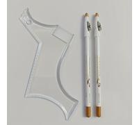 TEMU Kit de Cuidado de Barba de 3 Piezas: Set Multifuncional de Relleno y Estilismo con Peine, Lápiz y Cepillo - Herramientas de Plástico Sin para un de Facial, Accesorios para Barba