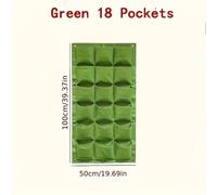 TEMU Kit de Cultivo Vertical con 18 Bolsillos - Bolsa para Pared, de Universal en Interiores y Exteriores, Macetero Colgante Moderno para o Patio, Multipropósito para Hierbas y Verduras