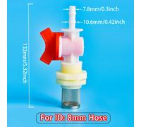 TEMU Kit de de con conjunto de válvula de de PVC de y de jardín - de manguera con junta y filtro de malla - Ajuste tuberías de 4/6/8/10/12/16/20mm - de de duradero estanques