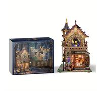 TEMU Kit de de Madera de del Reloj Viajero en el - Bloques de Construcción 3D con Manecillas Móviles, Cara de Reloj e Interior Detallado - Proyecto de Ciencia Educativo