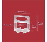 TEMU Kit de de Nivelación de Azulejos Reutilizable de 500 piezas - Nivelador Manual de Suelos, Set de Accesorios para Herramientas de Construcción