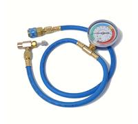 TEMU Kit de de Refrigerante para Aire Acondicionado de Coche R134A Premium con Manómetro - Manguera de Cobre Duradera, Roscas de 1/2" y 1/4", Abridor de Botellas y Conector Rápido de