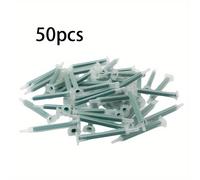 TEMU Kit de de Resina y Pegamento AB de 50 piezas - Jeringa de Componente de 83mm con Tubos Mezcladores Estáticos y Boquillas, Herramienta de Mejora del Hogar Inalámbrica, Resina, Inyección