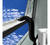 TEMU Kit de de Ventana de 157.5" de Fácil Instalación para Aire Acondicionado Portátil y Secadoras - Sin Taladro, Cremallera y Adhesivo, Aire Acondicionado Móvil, Parada de Aire Caliente, Universal