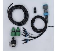 TEMU Kit de dispositivo de riego automático, de riego para jardinería, aparato de goteo y filtración, un conjunto de 10 goteadores, adecuado para accesorios de plantas en macetas de de invernadero.