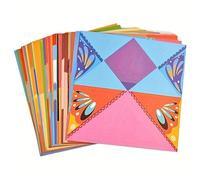 TEMU Kit de diversión de origami, con libro de instrucciones, 54 hojas de papel, proyectos y manualidades DIY, manualidades de entrenamiento para principiantes