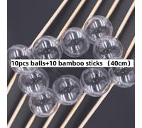 TEMU Kit de Envoltura para Ramo DIY, 10 Esferas Transparentes Palitos de Bambú, Ideal para , Graduaciones, Día de la , Aniversarios, Fiestas, Día de San Valentín, Navidad y , Material para Empaque de