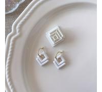 TEMU Kit de Fabricación de Joyas - 1pc Cortador de Arcilla Cuadrado, Herramienta para Joyería DIY de Arcilla (Pendientes, Colgantes, Broches) & Proyectos de Artesanía con Arcilla