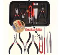 TEMU Kit de Fabricación de Joyería DIY de 8 piezas con Alicates, Tijeras, Pinzas y Anillas - Ideal para Manualidades y Reparaciones, a , Práctico