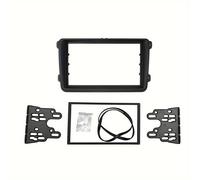 TEMU Kit de Fascia de Coche DIN para VW, Skoda, Seat - Plástico ABS Negro para Radio, Fácil Instalación, Compatible con Caddy, , Passat, Tiguan y Más