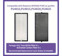 TEMU Kit de filtro de repuesto compatible con Rowenta Pure 4010 PU4015 PU4020 PU4025 Purificador de aire, número de pieza XD6074U0 XD6075 XD6070 XD6060 XD6065