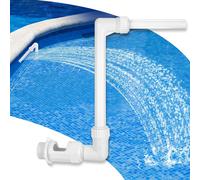 TEMU Kit de fuente de de agua para piscina de PVC Característica de aspersión de agua para piscinas y spas Decoraciones para piscinas Fácil instalación Accesorios para piscinas