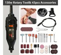 TEMU Kit de Herramienta Rotativa con 5 Velocidades Ajustables (8000-38000 RPM), Eje Flexible y Multifuncional, Juego Multiusos para Lijado, , Grabado y Manualidades