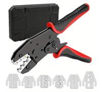 TEMU Kit de Herramientas de Crimpado con CLAMPLUS - Conectores Termorretráctiles, Terminales de Nylon y No , Terminales de y de Barril Abierto, Conectores Solares