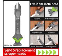 TEMU Kit de Herramientas para Calafateo - Pistola de Calafateo, Dispensador de Cinta, Removedor de Calafateo/ de Sellador, Raspador de Esquinas. Ideal para Renovación de Cocina/Baño/Lavabo y Más