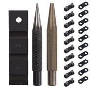 TEMU Kit de herramientas para desmontar cadenas de motosierra, 20 eslabones de cadena, base para rompecadenas y pasador, combinación multifunción, para de cadenas de sierra eléctrica/sierra de