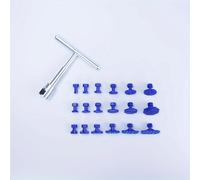 TEMU Kit de herramientas para reparación de carrocería automotriz para quitar abolladuras sin pintura, con extractor de abolladuras mecánico de T, deslizador de y tamaños de ventosas, sin batería