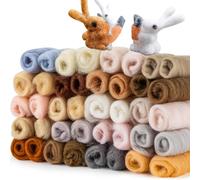 TEMU Kit de Hilo de Lana de 40 Piezas - 20 Únicos, Lana y Cómoda para Fieltro con Aguja y Manualidades DIY