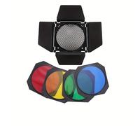 TEMU Kit de iluminación fotográfica con filtro de : softbox, rejilla de panal y parasol para entusiastas de la fotografía, fotógrafos profesionales, creadores de video y , difusor BD-04 barn door