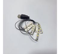 TEMU Kit de Iluminación LED de Ladrillo Compatible con Varios Bloques de Construcción, 4pcs / Lámparas 1x4, 6pcs / Lámparas 1x4, Conectadas En Cadena, Illumina Tu Mundo De