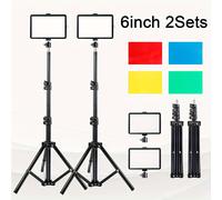 TEMU Kit de Iluminación LED USB ZOMEI para Fotografía - Regulable 5600K, Ajustable & Filtros RGB para Streaming, Grabación de Video y Estudio Fotográfico