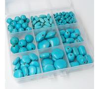 TEMU Kit de joyería DIY de estilo bohemio con - Conjunto de piedras de , 200 piezas de formas variadas, manualidades con cuentas para collares, tema de vacaciones y festivos, conjunto de regalo