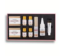 TEMU Kit de lifting de pestañas y laminación de cejas. Mantiene el lifting de pestañas de 45 días, tiñe las cejas de 40 días. Herramientas de maquillaje de belleza Dye.