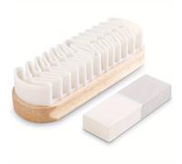TEMU Kit de limpieza de zapatillas y botas - Cepillo de crepé de resistencia, limpiador de zapatos para rayones, eliminación de manchas en cuero de , nubuck, accesorios de cuero sintético