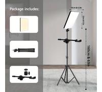 TEMU Kit de Luz LED para Video, Kit de Iluminación Fotográfica con y Soporte Móvil Ajustable en , Luces Streaming para Grabaciones o Juegos