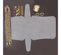 TEMU Kit de Malla Plástica Tejida con Eslabones Metálicos para Hacer Manualidades - Fácil de Tejer, Varios Colores, Ideal para Bolsos y Accesorios Hechos a , Herramientas para Crear Carteras