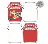 TEMU Kit de manualidades creativas de gato y fresa + 5 pegatinas de aleatorio, juego combinado de 6 piezas, para álbumes de recortes y rompecabezas, ¡regalo de , Navidad y !
