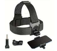 TEMU Kit de Montaje para Cámara de Acción con Correa de Pecho y Soporte de Cabeza para Teléfono Móvil VLOG POV para iPhone, Hero, DJI, , AKASO