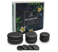 TEMU Kit de Piedras Calientes para Masaje, Juego de 10 Portátiles para Masaje Corporal, Ideal para Spa Profesional o Hogar