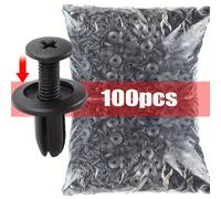 TEMU Kit de Piezas de Sujetadores para Coche, Clips de Remache para Guardabarros, Pines de Sujeción para Cuerpo Automotriz, Herramienta de Reparación