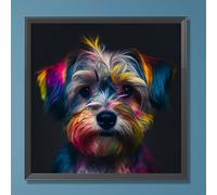 TEMU Kit de Pintura de Diamantes, Diamantes Redondos de Perforación Completa, Manualidades Mosaico, Adecuado para Principiantes, Decoración de Pared para el Hogar, Regalo, Sin