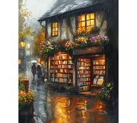 TEMU Kit de Pintura por Números Paisaje para Adultos, Pintura Acrílica sobre Trabajo Manual Artesanía DIY Imagen 40x50cm/16x20 pulgadas Sin