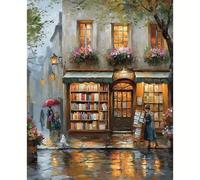 TEMU Kit de Pintura por Números Paisaje para Adultos, Pintura Acrílica sobre Trabajo Manual Artesanía DIY Imagen 40x50cm/16x20 pulgadas Sin