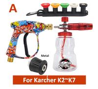 TEMU Kit de Pistola de Agua para Lavadora a Presión con Conector de Manguera para Limpieza de Coches para Karcher, para Nilfisk, para Parkside, para Bosch, para Boquillas de Conector Rápido
